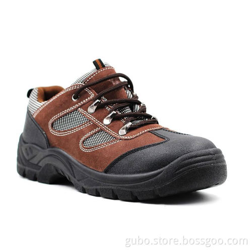 S1P engineering working genuine leather safety shoes